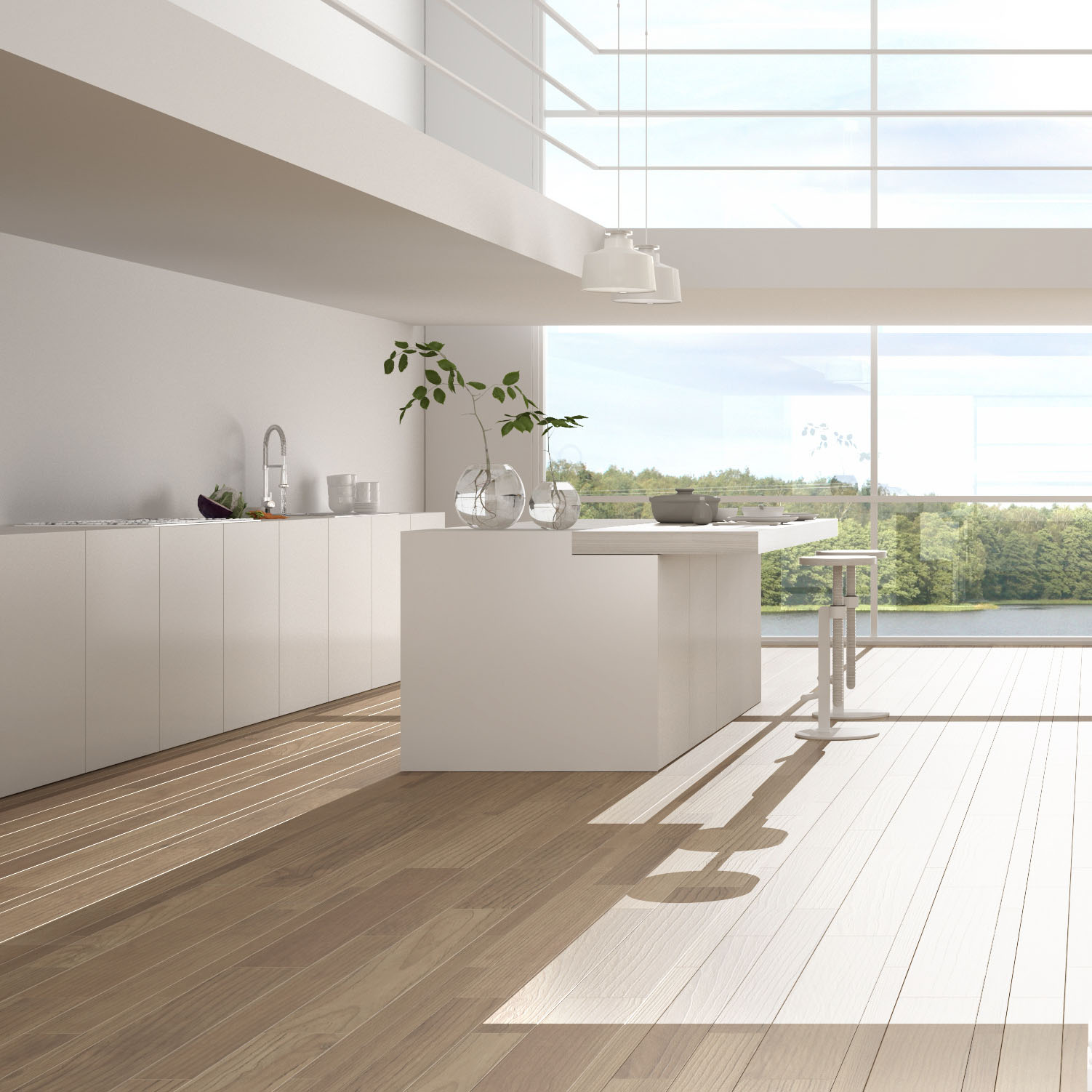 Ad architecture & Design: soggiorno cucina dii una villa